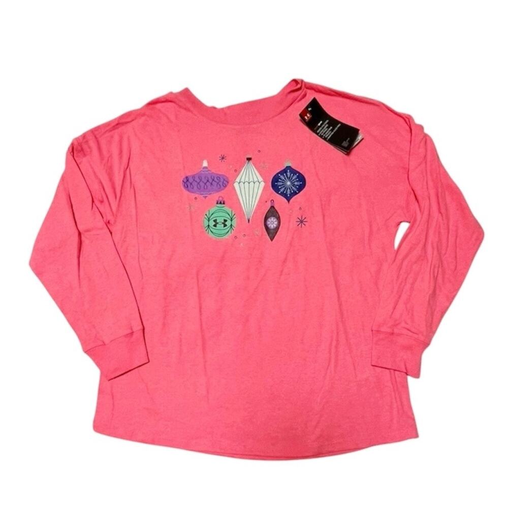 NWT Under Armour Loose Fit HeatGear Holiday Shirt Size Youth L